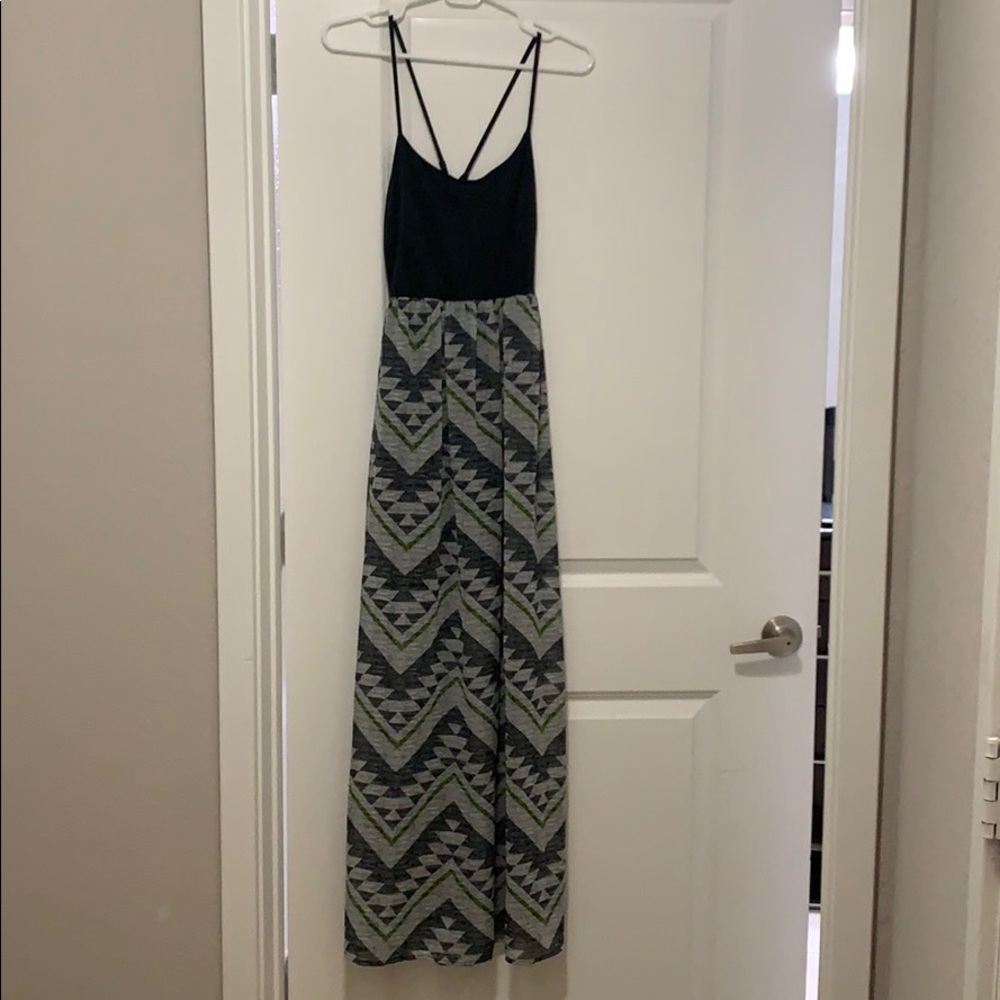 Print maxi dress